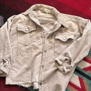 Bohme Cream Corduroy Jean Jacket